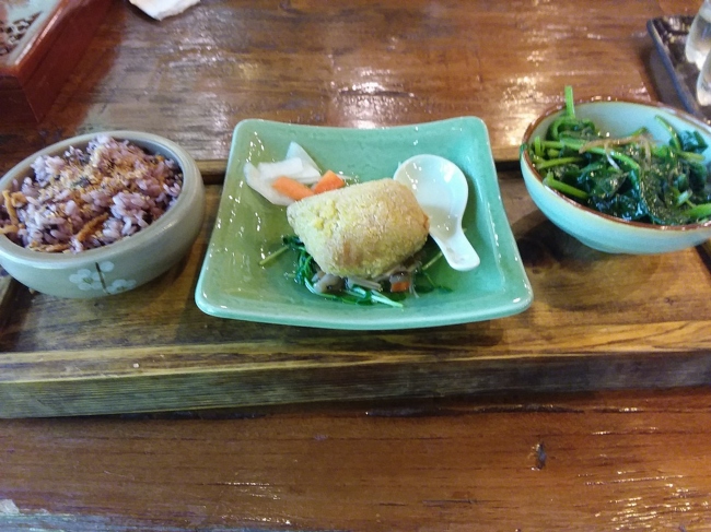 酥香紫米飯/百果飛龍頭/季節時蔬(地瓜葉) 800070716